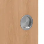 Detailansicht der Oberfläche von WESTAG Doppelflügel-Schiebetür Buche Blumig BU 88 PortaLit CPL mit Lichtausschnitt LA-1B