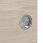 Detailansicht der Oberfläche von WESTAG Doppelflügel-Schiebetür Platineiche Cross EIC 424 PortaLit CPL mit Lichtausschnitt LA-1B