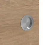 Detailansicht der Oberfläche von WESTAG Doppelflügel-Schiebetür Eiche Adria Cross EiC 767 PortaLit CPL mit Lichtausschnitt LA-1B