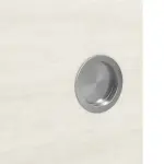 Detailansicht der Oberfläche von WESTAG Doppelflügel-Schiebetür Pinie Weiß Cross PIC 230 PortaLit CPL mit Lichtausschnitt LA-1B