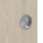 Detailansicht der Oberfläche von WESTAG Doppelflügel-Schiebetür Platineiche Ei 424 PortaLit CPL mit Lichtausschnitt LA-1B