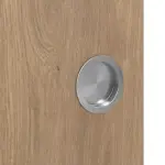 Detailansicht der Oberfläche von WESTAG Doppelflügel-Schiebetür Eiche Adria Ei 767 PortaLit CPL mit Lichtausschnitt LA-1B