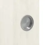 Detailansicht der Oberfläche von WESTAG Doppelflügel-Schiebetür Pinie Weiß Pi 230 PortaLit CPL mit Lichtausschnitt LA-1B