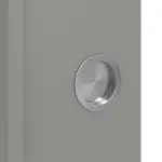 Detailansicht der Oberfläche von WESTAG Doppelflügel-Schiebetür Kitt A 446 PortaLit CPL mit Lichtausschnitt LA-1D