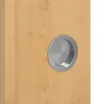 Detailansicht der Oberfläche von WESTAG Doppelflügel-Schiebetür Ahorn Rustikal AH 74 PortaLit CPL mit Lichtausschnitt LA-1D