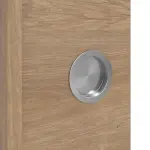 Detailansicht der Oberfläche von WESTAG Doppelflügel-Schiebetür Eiche Adria Cross EiC 767 PortaLit CPL mit Lichtausschnitt LA-1D