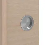 Detailansicht der Oberfläche von WESTAG Doppelflügel-Schiebetür Pinie Hell Cross Pic 11 PortaLit CPL mit Lichtausschnitt LA-1D