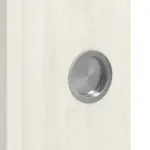 Detailansicht der Oberfläche von WESTAG Doppelflügel-Schiebetür Pinie Weiß Pi 230 PortaLit CPL mit Lichtausschnitt LA-1D