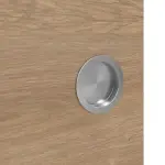 Detailansicht der Oberfläche von WESTAG Doppelflügel-Schiebetür Eiche Adria Cross EiC 767 PortaLit CPL mit Lichtausschnitt LA-1