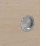 Detailansicht der Oberfläche von WESTAG Doppelflügel-Schiebetür Pinie Hell Cross Pic 11 PortaLit CPL mit Lichtausschnitt LA-1