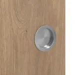 Detailansicht der Oberfläche von WESTAG Doppelflügel-Schiebetür Eiche Adria Ei 767 PortaLit CPL mit Lichtausschnitt LA-1