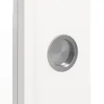 Detailansicht der Oberfläche von WESTAG Doppelflügel-Schiebetür Arctic Weiß A 222 RAL 9016 PortaLit CPL mit Lichtausschnitt LA-1000