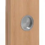 Detailansicht der Oberfläche von WESTAG Doppelflügel-Schiebetür Buche Blumig BU 88 PortaLit CPL mit Lichtausschnitt LA-1000