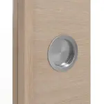 Detailansicht der Oberfläche von WESTAG Doppelflügel-Schiebetür Pinie Hell Cross Pic 11 PortaLit CPL mit Lichtausschnitt LA-1000