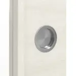 Detailansicht der Oberfläche von WESTAG Doppelflügel-Schiebetür Pinie Weiß Cross PIC 230 PortaLit CPL mit Lichtausschnitt LA-1000