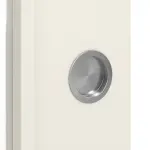 Detailansicht der Oberfläche von WESTAG Doppelflügel-Schiebetür Uni Weiß A 242 PortaLit CPL mit Lichtausschnitt LA-DIN