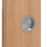 Detailansicht der Oberfläche von WESTAG Doppelflügel-Schiebetür Buche Blumig BU 88 PortaLit CPL mit Lichtausschnitt LA-DIN