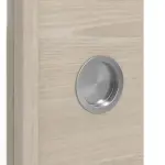 Detailansicht der Oberfläche von WESTAG Doppelflügel-Schiebetür Platineiche Cross EIC 424 PortaLit CPL mit Lichtausschnitt LA-DIN