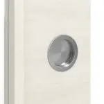 Detailansicht der Oberfläche von WESTAG Doppelflügel-Schiebetür Pinie Weiß Cross PIC 230 PortaLit CPL mit Lichtausschnitt LA-DIN