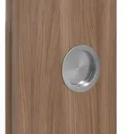 Detailansicht der Oberfläche von WESTAG Doppelflügel-Schiebetür Nussbaum Noce NU 736 PortaLit CPL mit Lichtausschnitt LA-DIN