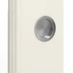 Detailansicht der Oberfläche von WESTAG Doppelflügel-Schiebetür Provence Typ 4002-B Weißlack mit Lichtausschnitt