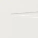 Detailansicht der Fräsung von JELD-WEN Doppelflügeltür Contour 4F Brillantweiß ähnlich RAL 9016 ExpertLack mit Zarge