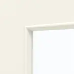 Detailansicht des Lichtausschnitts von GARANT Doppelflügeltür Corona 830 Snow White CePaL mit Lichtausschnitt LA-4 mittig mit Zarge