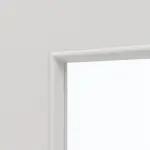 Detailansicht des Lichtausschnitts von GARANT Doppelflügeltür Corona 832 Silver Grey CePaL mit Lichtausschnitt LA-4 mittig mit Zarge