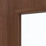 Detailansicht des Lichtausschnitts von CLASSEN Doppelflügeltür Demeter M2 Nuss Primo mit Lichtausschnitt inkl. Zarge