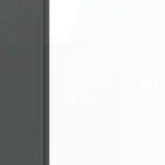 Detailansicht des Lichtausschnitts von CLASSEN Doppelflügeltür Frame 5.6 Uni Graphit Dekorfolie mit Lichtausschnitt inkl. Zarge