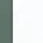 Detailansicht des Lichtausschnitts von CLASSEN Doppelflügeltür Frame 5.6 Uni Green Dekorfolie mit Lichtausschnitt inkl. Zarge