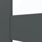 Detailansicht des Lichtausschnitts von CLASSEN Doppelflügeltür Frame 5.7 Uni Graphit Dekorfolie mit Lichtausschnitt inkl. Zarge