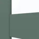 Detailansicht des Lichtausschnitts von CLASSEN Doppelflügeltür Frame 5.7 Uni Green Dekorfolie mit Lichtausschnitt inkl. Zarge