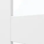 Detailansicht des Lichtausschnitts von CLASSEN Doppelflügeltür Frame 5.7 Uni Weiß Dekorfolie mit Lichtausschnitt inkl. Zarge