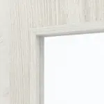 Detailansicht des Lichtausschnitts von CLASSEN Doppelflügeltür Glas M3 Norwegische Esche CPL mit Lichtausschnitt (Sprossen) inkl. Zarge