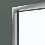 Detailansicht des Lichtausschnitts von WESTAG Doppelflügeltür Verde Comodoro FX 0750 FENIX NTM mit Lichtausschnitt LA-3 inkl. Zarge