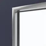 Detailansicht des Lichtausschnitts von WESTAG Doppelflügeltür Blu Fes FX 0754 FENIX NTM mit Lichtausschnitt LA-3 inkl. Zarge