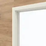 Detailansicht des Lichtausschnitts von WESTAG Doppelflügeltür Artis Eiche Cross EiC 793 Portalit CPL mit Lichtausschnitt LA-40 inkl. Zarge