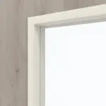 Detailansicht des Lichtausschnitts von WESTAG Doppelflügeltür Sala Eiche Ei 443 Portalit CPL mit Lichtausschnitt LA-40 inkl. Zarge