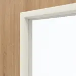 Detailansicht des Lichtausschnitts von WESTAG Doppelflügeltür Artis Eiche Ei 793 Portalit CPL mit Lichtausschnitt LA-40 inkl. Zarge