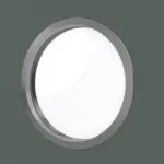 Detailansicht des Lichtausschnitts von WESTAG Doppelflügeltür Verde Comodoro FX 0750 FENIX NTM mit Lichtausschnitt Bullauge LA-KR 350 inkl. Zarge