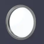 Detailansicht des Lichtausschnitts von WESTAG Doppelflügeltür Blu Fes FX 0754 FENIX NTM mit Lichtausschnitt Bullauge LA-KR 350 inkl. Zarge