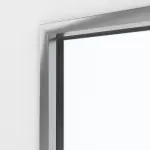 Detailansicht des Lichtausschnitts von WESTAG Doppelflügeltür Bianco Kos FX 0032 Fenix NTM mit Lichtausschnitt LA-DIN inkl. Zarge