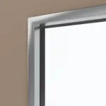 Detailansicht des Lichtausschnitts von WESTAG Doppelflügeltür Castoro Ottawa FX 0717 Fenix NTM mit Lichtausschnitt LA-DIN inkl. Zarge