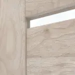 Detailansicht des Lichtausschnitts von CLASSEN Doppelflügeltür Greco M4 Nuss Kolumbia hell 3D Look mit Lichtausschnitt inkl. Zarge