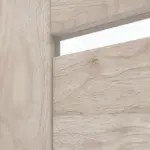 Detailansicht des Lichtausschnitts von CLASSEN Doppelflügeltür Greco M6 Nuss Kolumbia hell 3D Look mit Lichtausschnitt inkl. Zarge