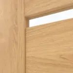Detailansicht des Lichtausschnitts von CLASSEN Doppelflügeltür Greco M7 Eiche geölt 3D Look mit Lichtausschnitt inkl. Zarge