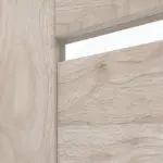 Detailansicht des Lichtausschnitts von CLASSEN Doppelflügeltür Greco M8 Nuss Kolumbia hell 3D Look mit Lichtausschnitt inkl. Zarge