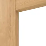 Detailansicht des Lichtausschnitts von CLASSEN Doppelflügeltür Havana M2 Eiche geölt 3D Look mit Lichtausschnitt inkl. Zarge