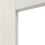 Detailansicht des Lichtausschnitts von CLASSEN Doppelflügeltür Havana M6 Norwegische Esche CPL mit Lichtausschnitt inkl. Zarge